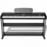 Digitalpiano mit 88 Tasten und Pedalen Schwarz Melaminplatte