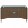 8-tlg. Garten-Lounge-Set mit Auflagen Poly Rattan Braun