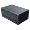 4-tlg. Garten-Lounge-Set Feivel mit Auflagen Poly Rattan Schwarz