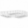 13-tlg. Garten-Lounge-Set Kiefer Massivholz