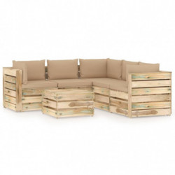 6-tlg. Garten-Lounge-Set...