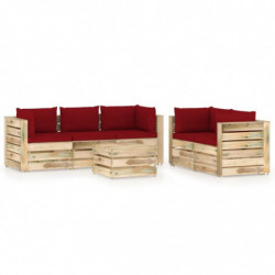 6-tlg. Garten-Lounge-Set...