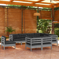 9-tlg. Garten-Lounge-Set...