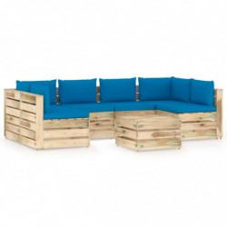 7-tlg. Garten-Lounge-Set...