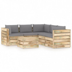 6-tlg. Garten-Lounge-Set...