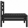 13-tlg. Garten-Lounge-Set Schwarz Massivholz Kiefer
