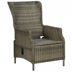 3-tlg. Garten-Lounge-Set Britany mit Auflagen Poly Rattan Braun