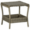 3-tlg. Garten-Lounge-Set Britany mit Auflagen Poly Rattan Braun