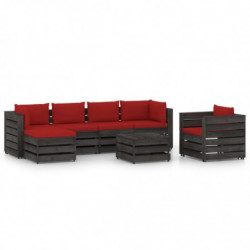 7-tlg. Garten-Lounge-Set...