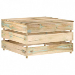 8-tlg. Garten-Lounge-Set mit Kissen Grün Imprägniertes Holz