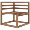 9-tlg. Garten-Lounge-Set mit Kissen Creme