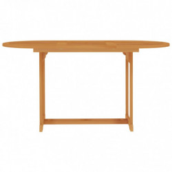 7-tlg. Garten-Essgruppe Massivholz Teak