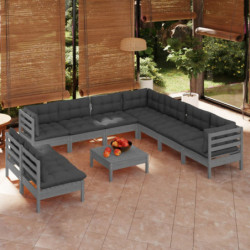 10-tlg. Garten-Lounge-Set...