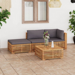 4-tlg. Garten-Lounge-Set...