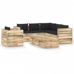 8-tlg. Garten-Lounge-Set...