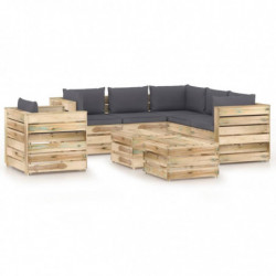 8-tlg. Garten-Lounge-Set...
