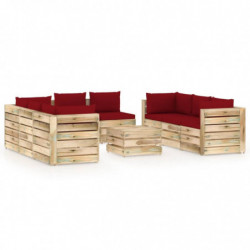 9-tlg. Garten-Lounge-Set...