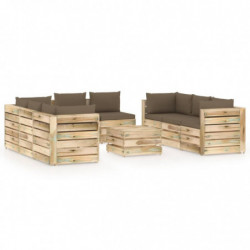9-tlg. Garten-Lounge-Set...