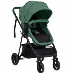2-in-1 Kinderwagen Grün und...