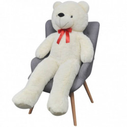 Weicher XXL-Plüsch-Teddybär Weiß 160 cm