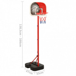 Tragbares Basketball Spielset Verstellbar 138,5-166 cm