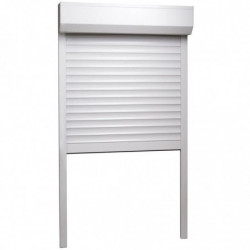 Rollladen Aluminium 100 x 210 cm Weiß