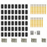 WPC Massive Terrassendielen mit Zubehör 10 m² 2,2m Dunkelbraun