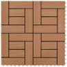 22 Stk. Terrassenfliesen 30 x 30 cm 2 qm WPC Braun