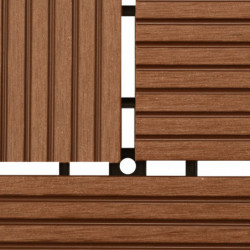 22 Stk. Terrassenfliesen 30 x 30 cm 2 qm WPC Braun