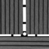 22 Stk. Terrassenfliesen 30 x 30 cm 2 qm WPC Grau