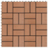 22 Stk. Terrassenfliesen 30 x 30 cm 2 qm WPC Braun