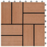 22 Stk. Terrassenfliesen 30 x 30 cm 2 qm WPC Braun