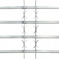 Fenstergitter Verstellbar mit 4 Querstäben 500-650 mm