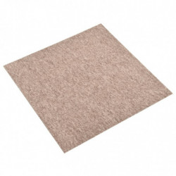 Teppichfliesen 20 Stk. 5 m² 50x50 cm Beige