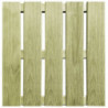 Terrassenfliesen 12 Stk. 50×50 cm Grün Holz