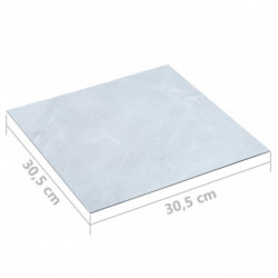 Laminat Dielen Selbstklebend 5,11 m² PVC Weißer Marmor