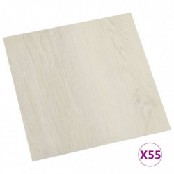 PVC-Fliesen Selbstklebend 55 Stk. 5,11 m² Beige