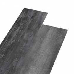 PVC Laminat Dielen Selbstklebend 5,21 m² 2 mm Glänzendes Grau