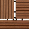 Braune Terrassenfliesen 11 Stk. 30 x 30 cm WPC 1 qm