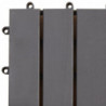 Terrassenfliesen 10 Stk. Grau 30×30 cm Massivholz Akazie
