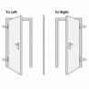 3057565 Front Door White 88x200 cm (147142+203899)