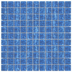 Mosaikfliesen 11 Stk. Blau 30x30 cm Glas