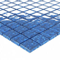 Mosaikfliesen 11 Stk. Blau 30x30 cm Glas