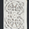 Handgeschnitztes Wandpaneel MDF 40x40x1,5 cm Schwarz und Weiß