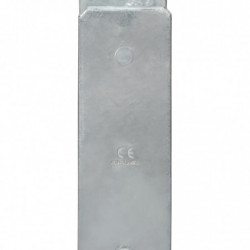 Pfostenträger 2 Stk. Silbern 8×6×60 cm Verzinkter Stahl