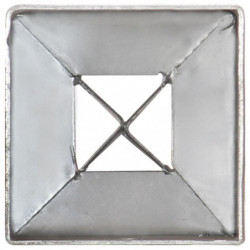 Erdspieße 2 Stk. Silbern 7×7×90 cm Verzinkter Stahl