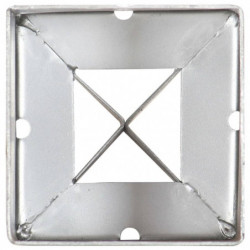 Erdspieße 6 Stk. Silbern 9×9×75 cm Verzinkter Stahl