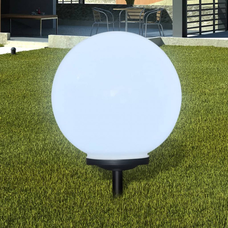 Garten-Wegeleuchte Solar LED Kugel 1 Stk. 40 cm mit Erdspieß