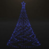 LED-Weihnachtsbaum mit Metallstange 1400 LEDs Blau 5 m