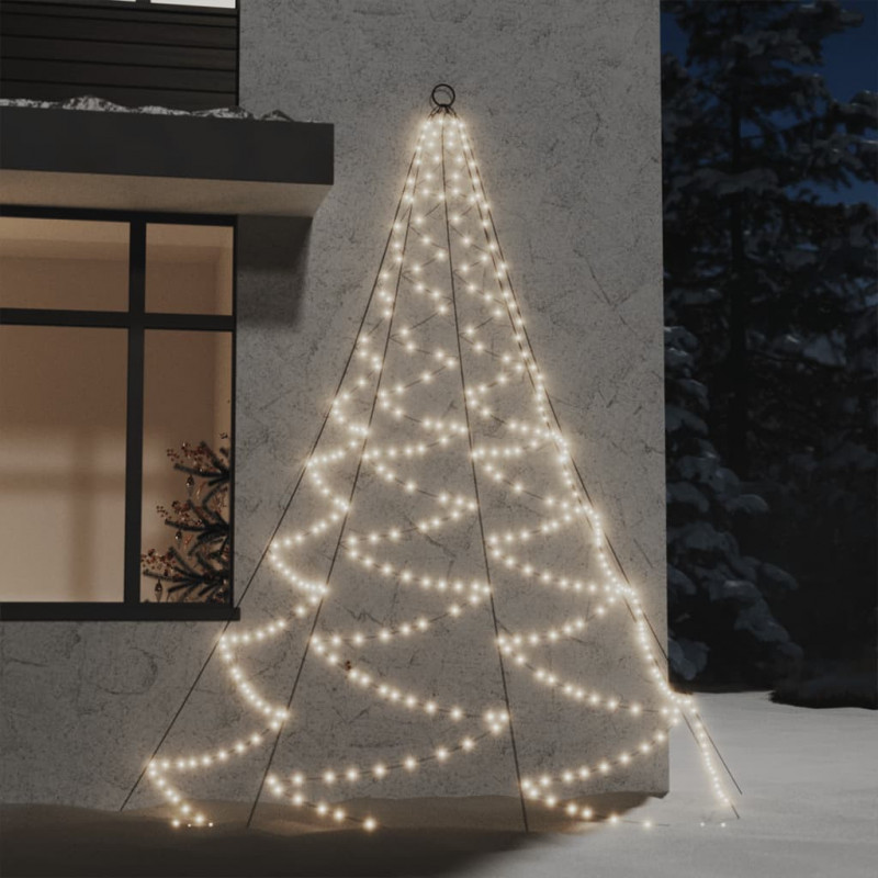 LED-Wandbaum mit Metallhaken 260 LED Warmweiß 3m Indoor Outdoor